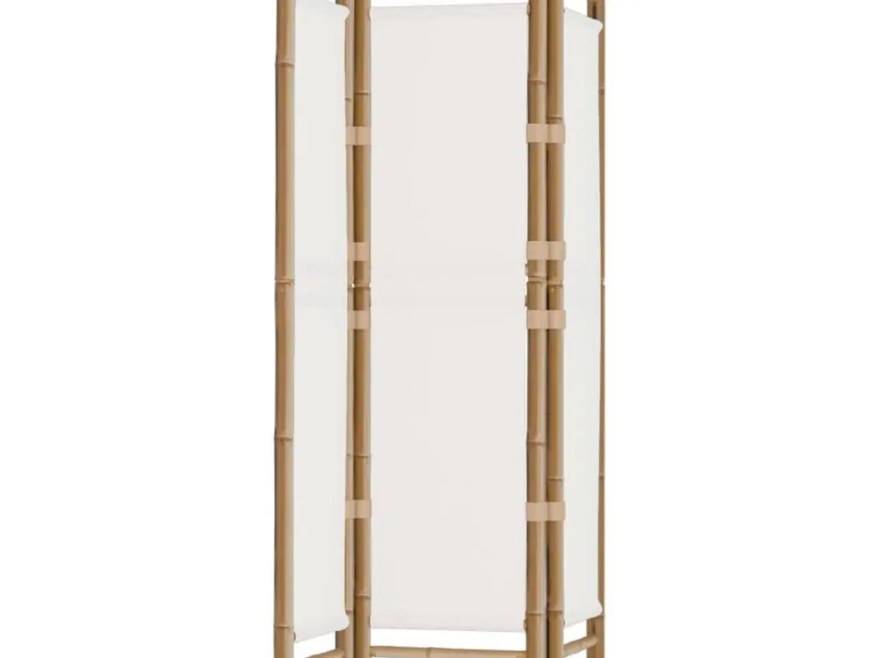 Billede 2 - 3-panels rumdeler 120 cm foldbar bambus og kanvas