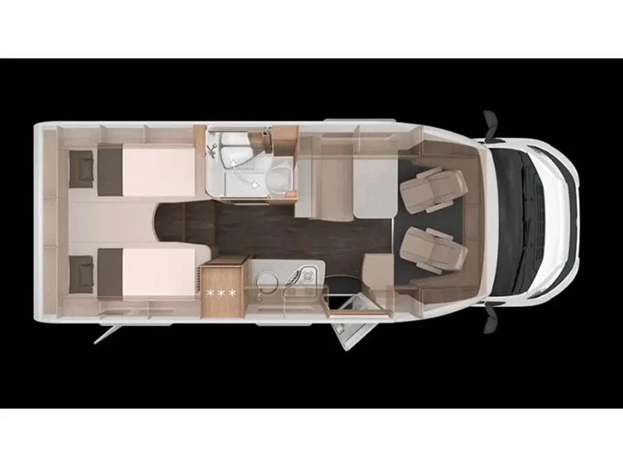 Billede 7 - 2026 - Knaus L!VE TI 650 MEG   NYHED! Knaus LIVE TI 650 MEG Black Selection 2026 - Kommer til foråret hos Camping-Specialisten.dk