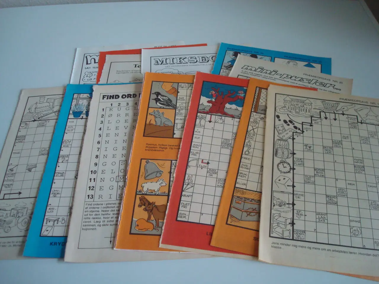 Billede 1 - Kryds og tværs/ krydsord og andre opgaver 