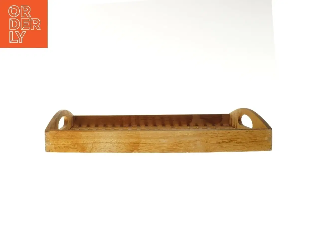 Billede 1 - Træbakke med håndtag (str. 49x29x5 cm)