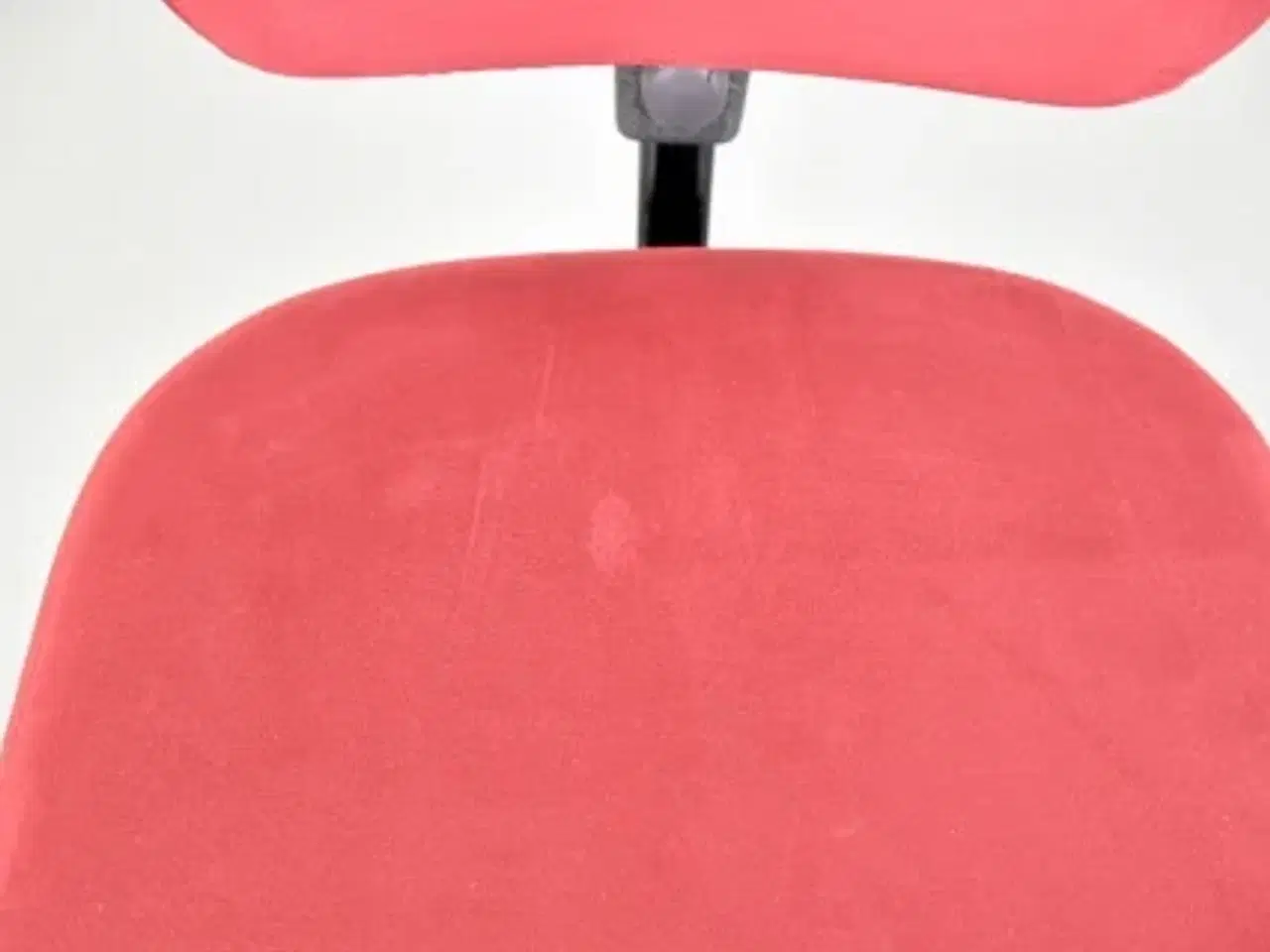 Billede 10 - Häg credo kontorstol med rødt polster og blankt understel