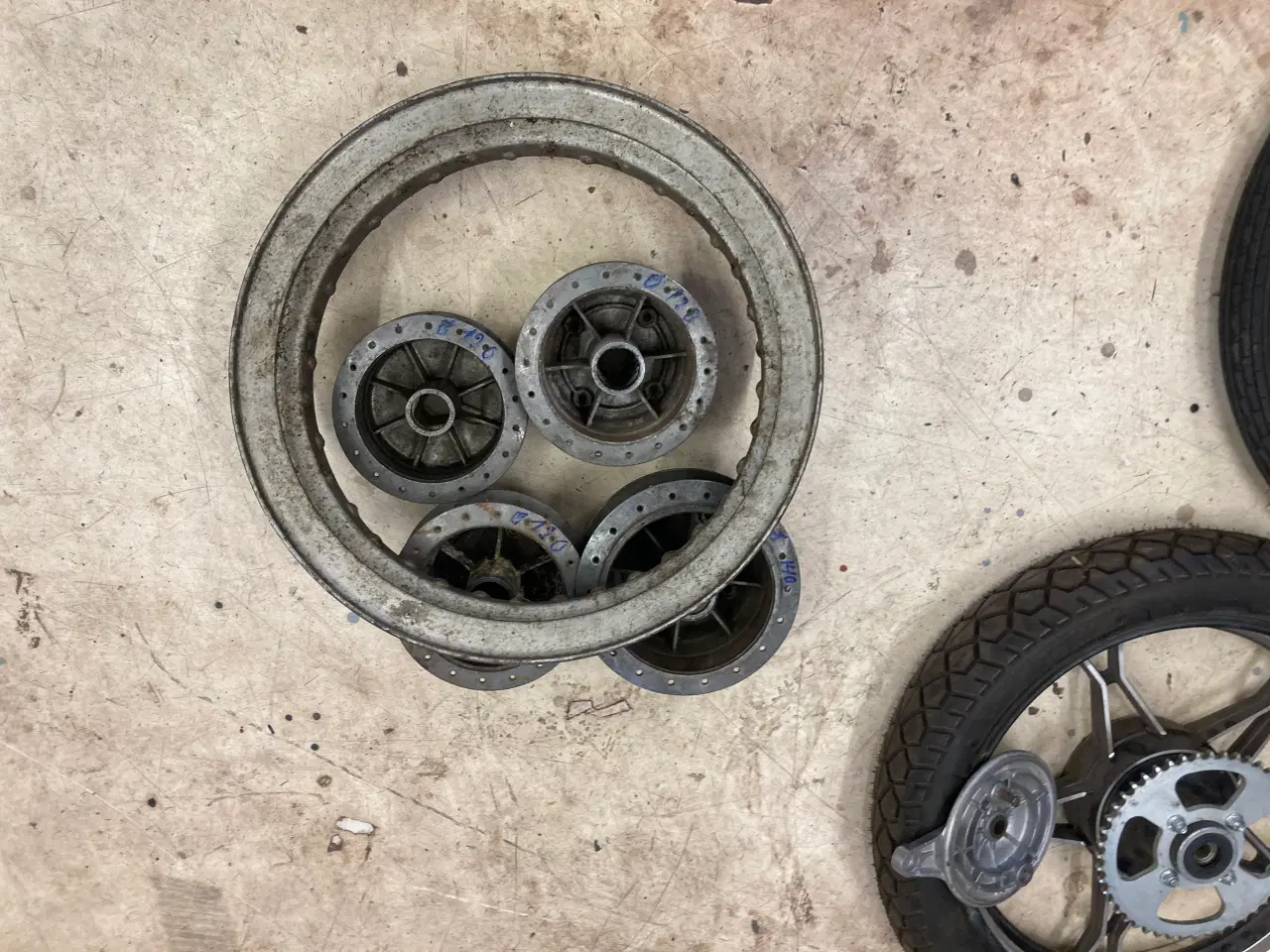 Billede 4 - Hjul nav Grimeca passer til fantic chopper