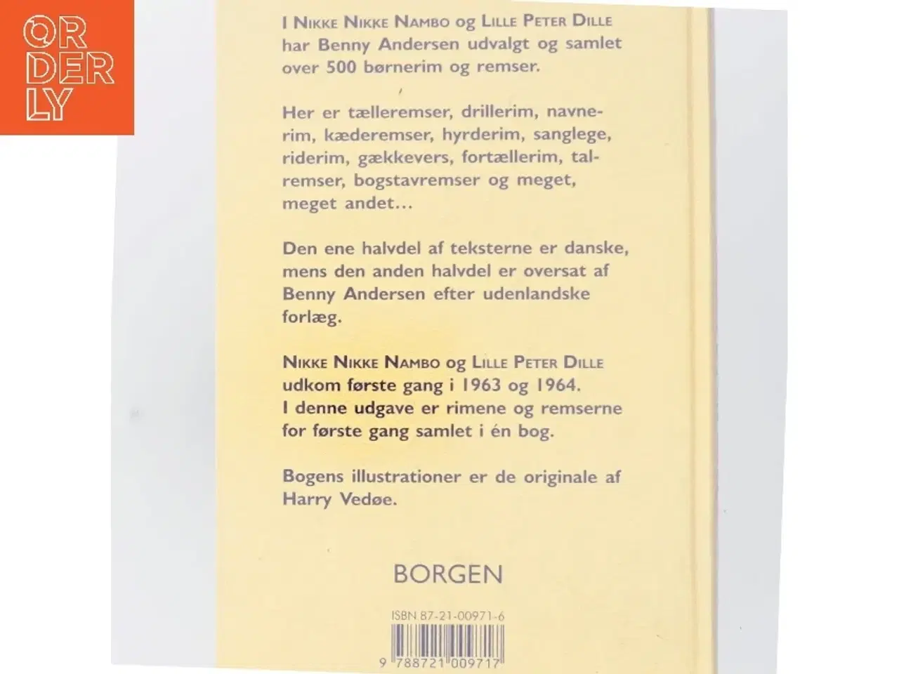 Billede 3 - Nikke nikke nambo, Lille Peter Dille og andre børnerim og remser af Benny Andersen (f. 1929) (Bog)