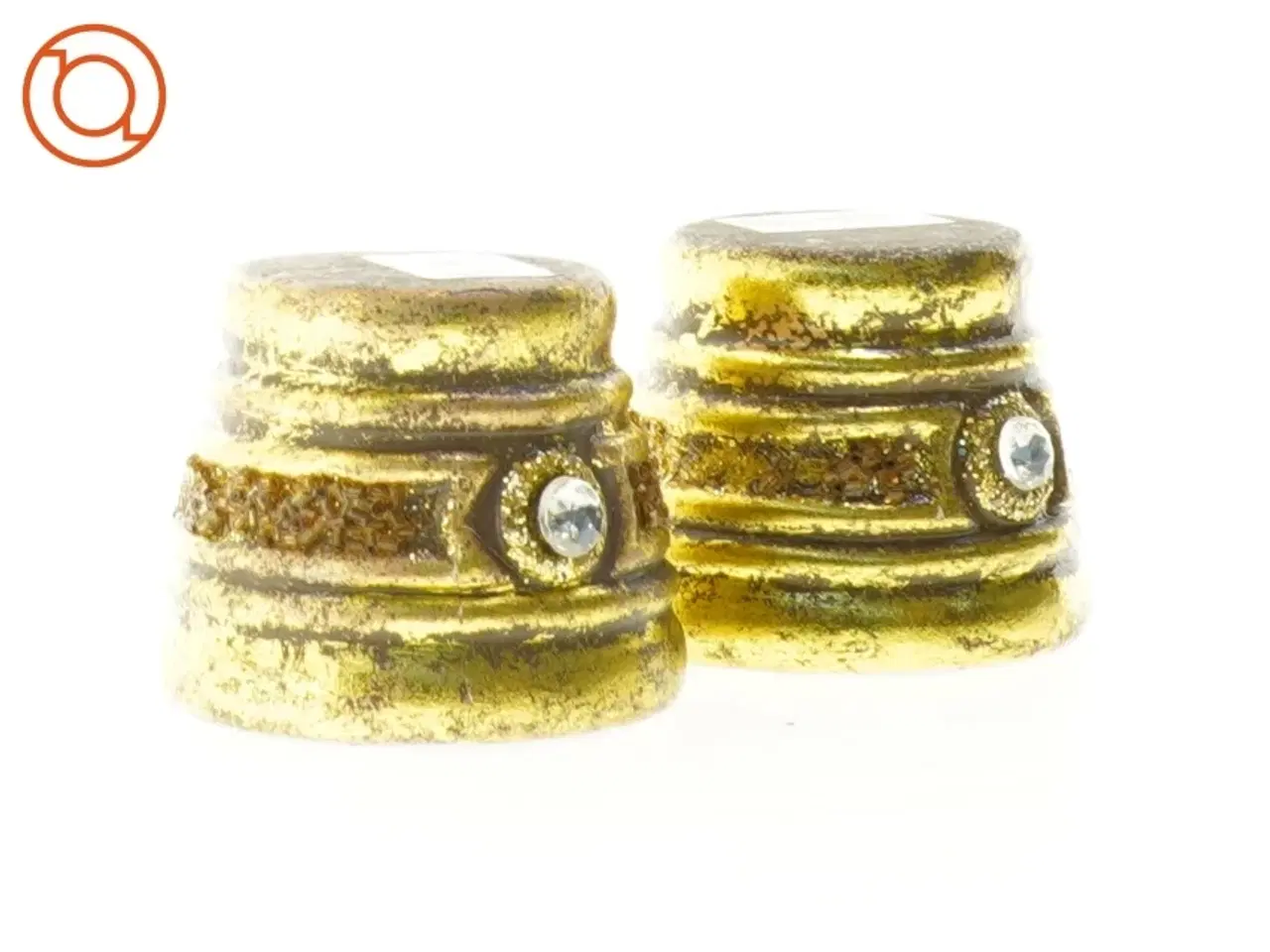 Billede 4 - Gyldne Lysestager/minipotter (str. 6 x 7 cm)