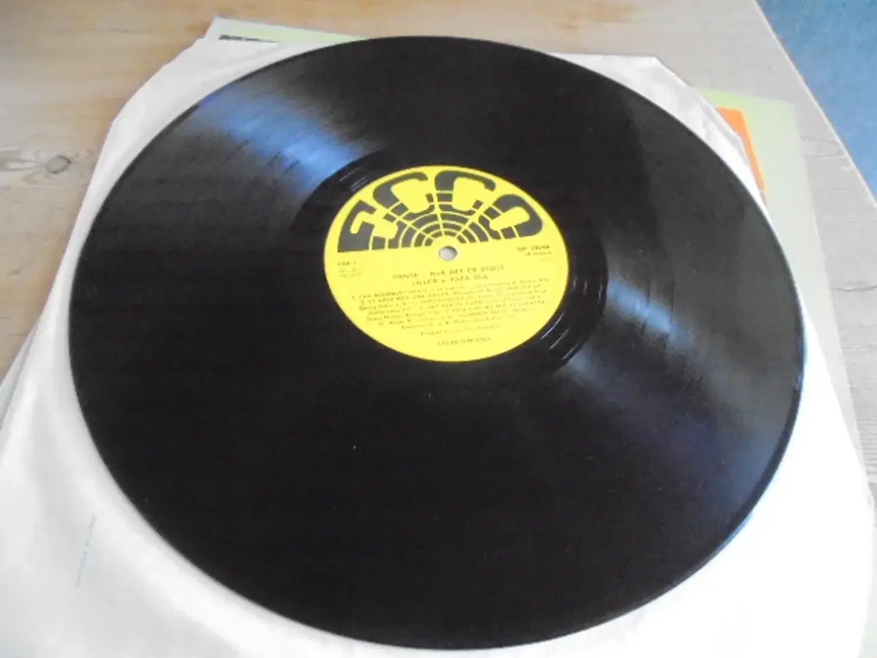 Billede 3 - LP: Papa Bue Med Liller – Dansk...Når Det Er Bedst