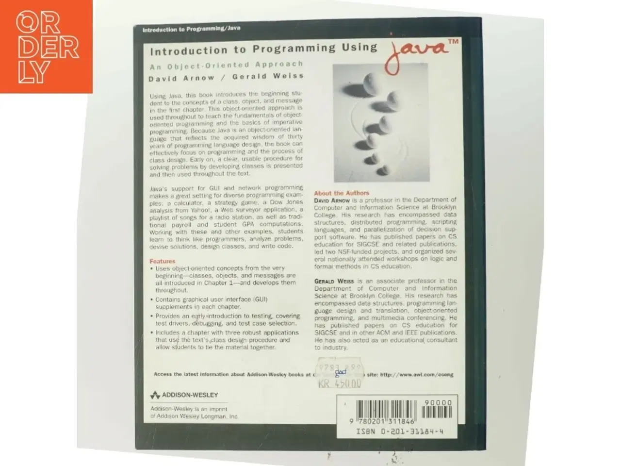 Billede 3 - Introduction to programming using JAVA : An object-oriented approach (Bog)