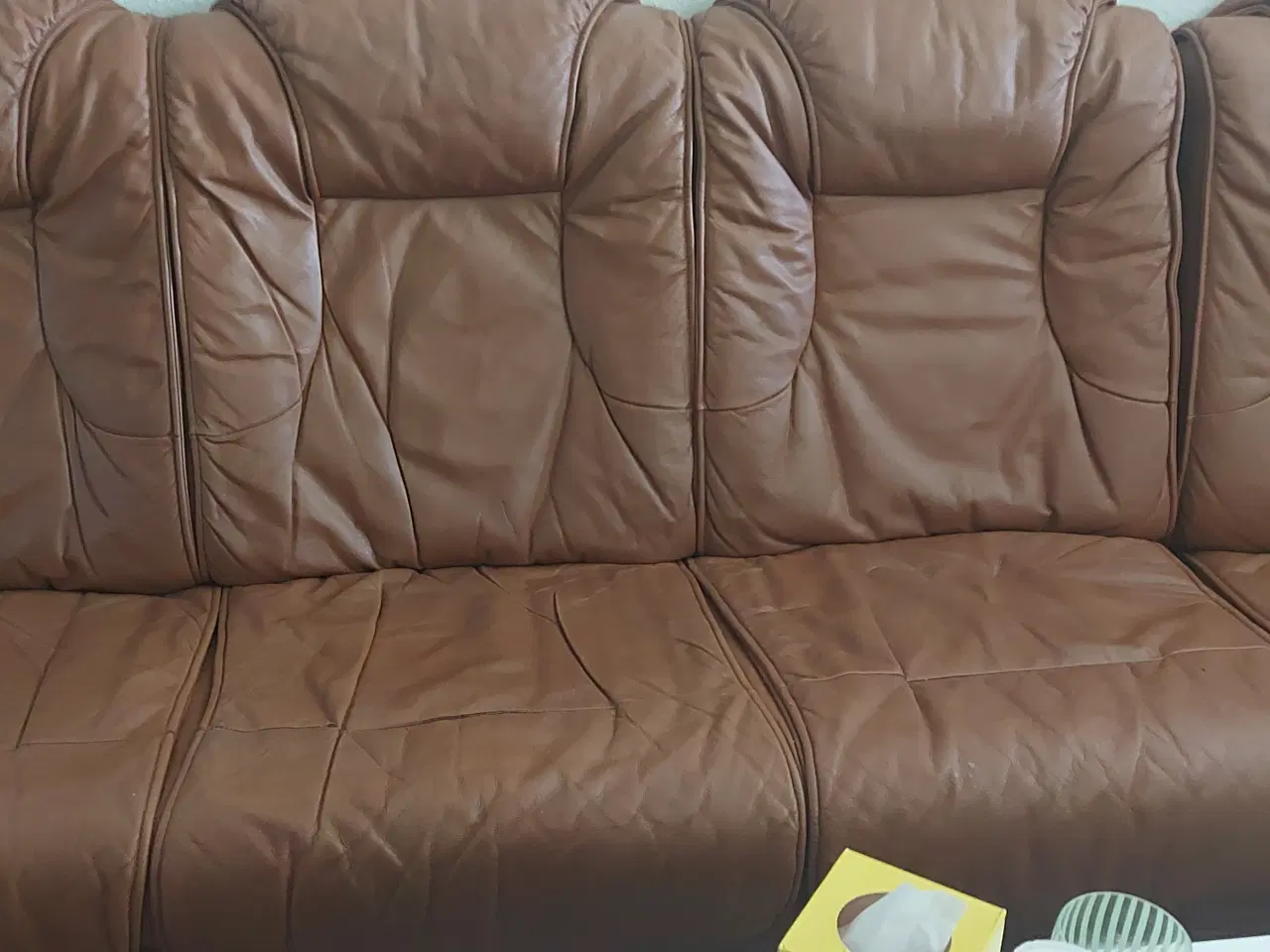 Billede 4 - Læder hjørnesofa