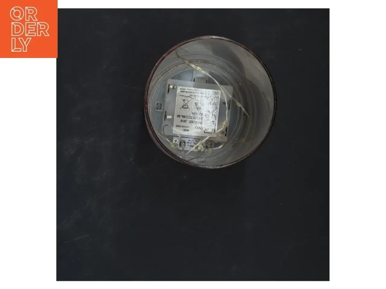 Billede 2 - Rund kobber lampe (str. 20x9 cm)