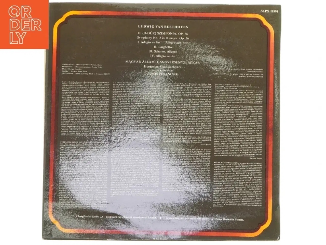 Billede 2 - Ludwig van Beethoven Symphony No. 2 LP fra Hungaroton