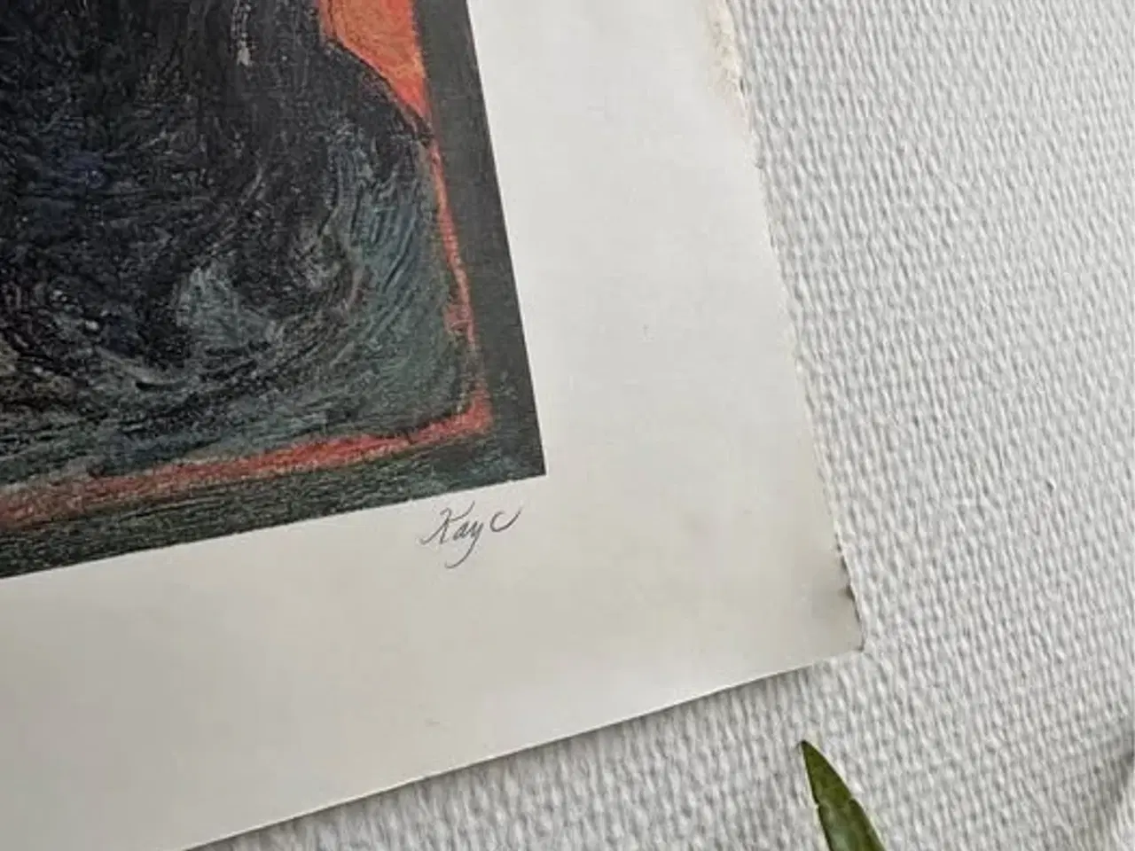 Billede 3 - Litografi Kay Christensen “Miriam” 