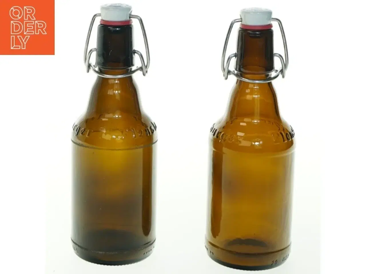 Billede 1 - Genbrugsglasflaske med patentprop fra Flensburger Brauerei (str. 33 ml)