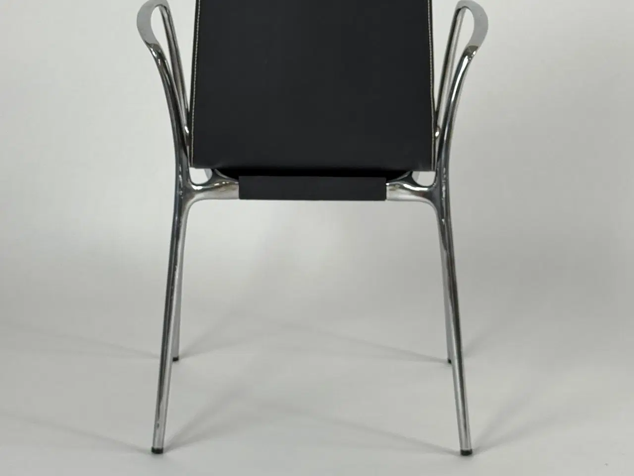 Billede 5 - Akaba Gorka Stol – Sort Læder/Krom