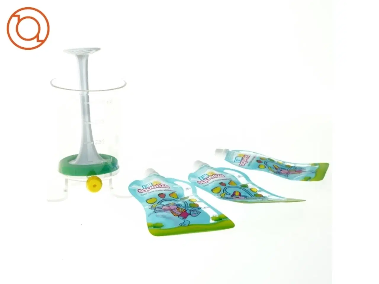 Billede 1 - Fill n squeeze med genanvendelige poser til babymad (str. 19 x 14 cm)