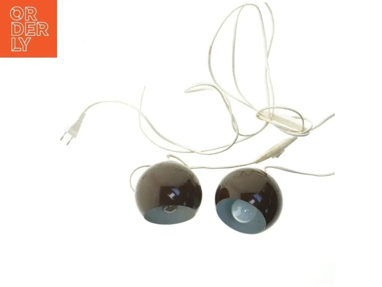 Billede 3 - To kugleformede bordlamper (str. 13 og 15 cm)