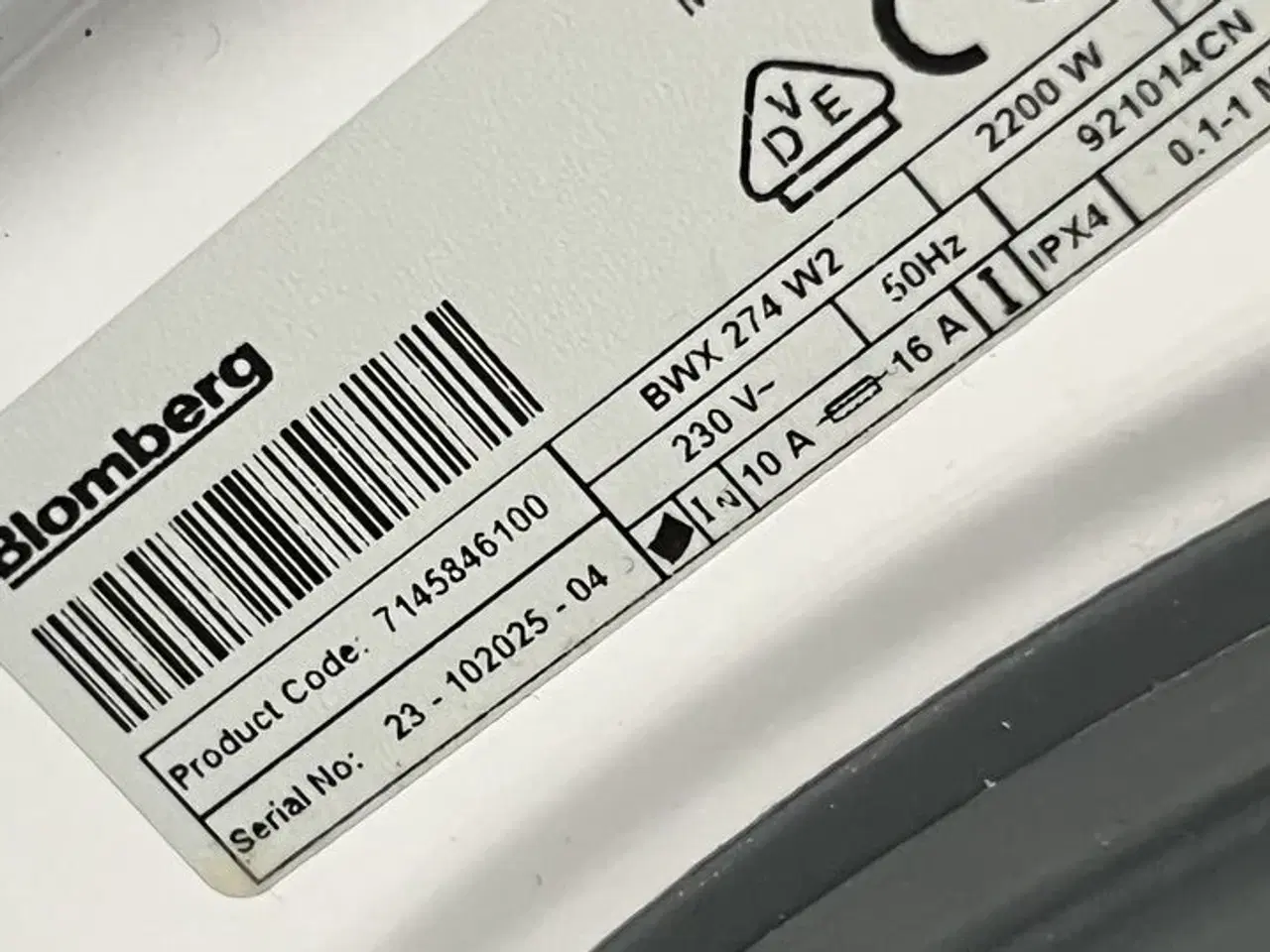 Billede 6 - Vaskemaskine BLOMBERG BWX274W2