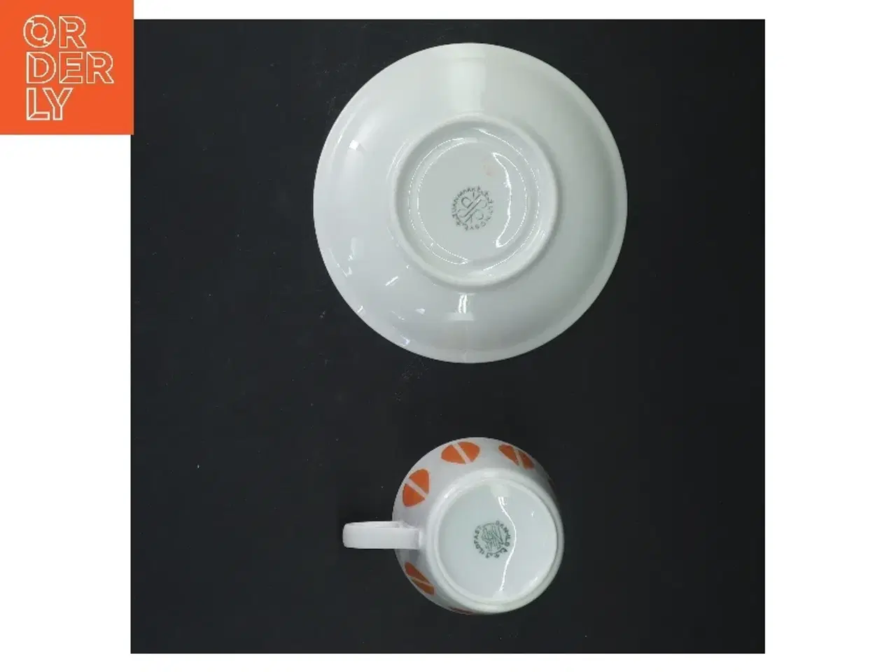 Billede 3 - Original Lotus Lyngby Kaffekop med underkop. Flot stand (str. Ø 13 og 7,5 cm)