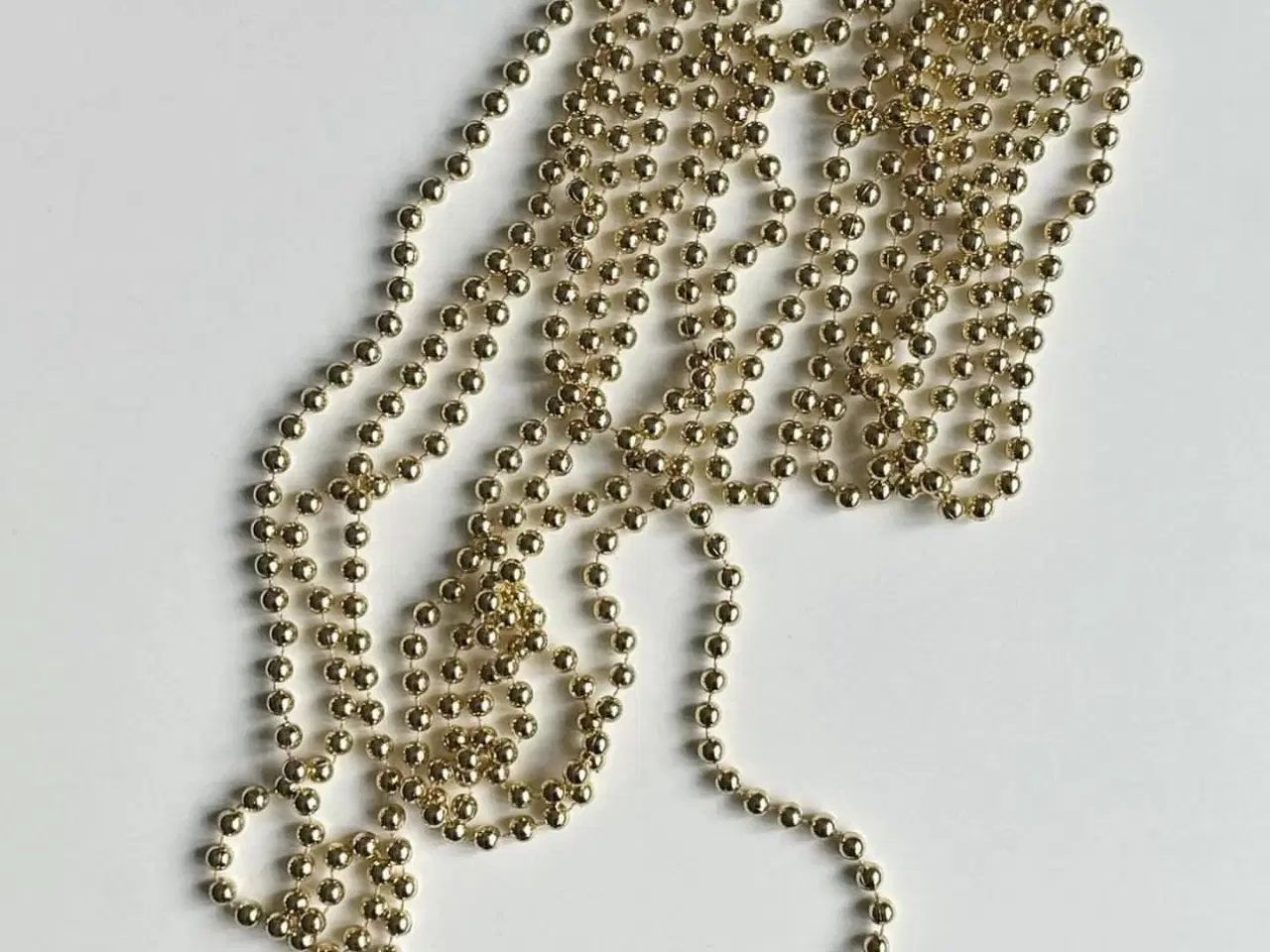Billede 3 - Kuglekæde, guld, 490 cm