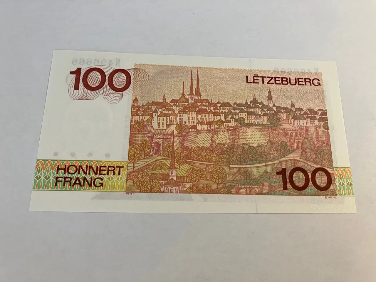Billede 2 - 100 Francs Luxemburg