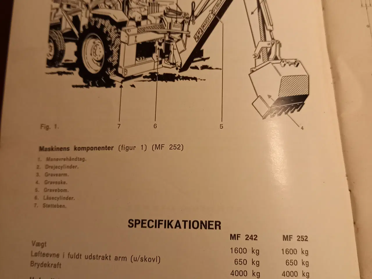 Billede 3 - Instruktionsbog til Massey-Ferguson 242 og 252