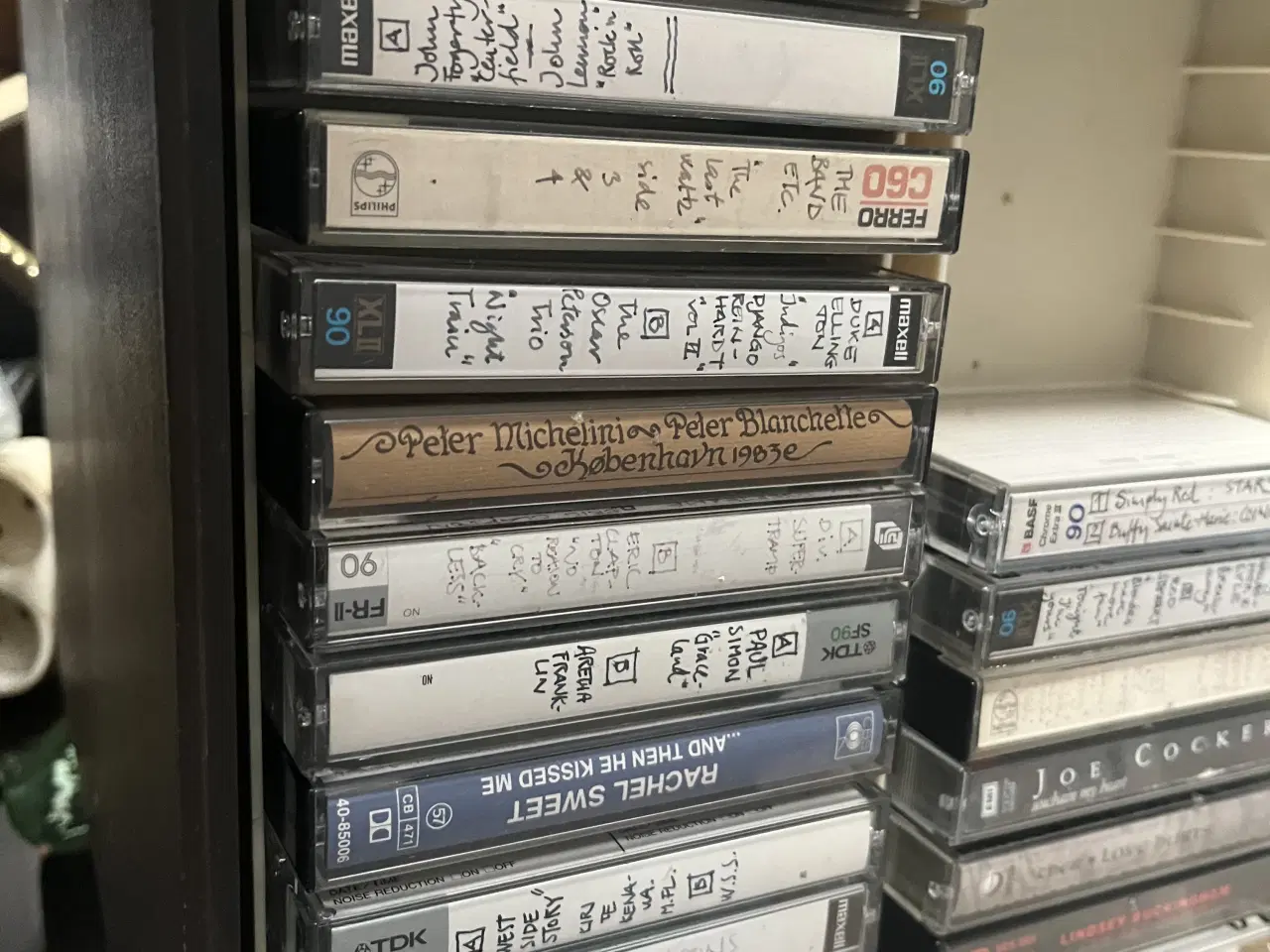 Billede 1 - Blandede kassettebånd m holder