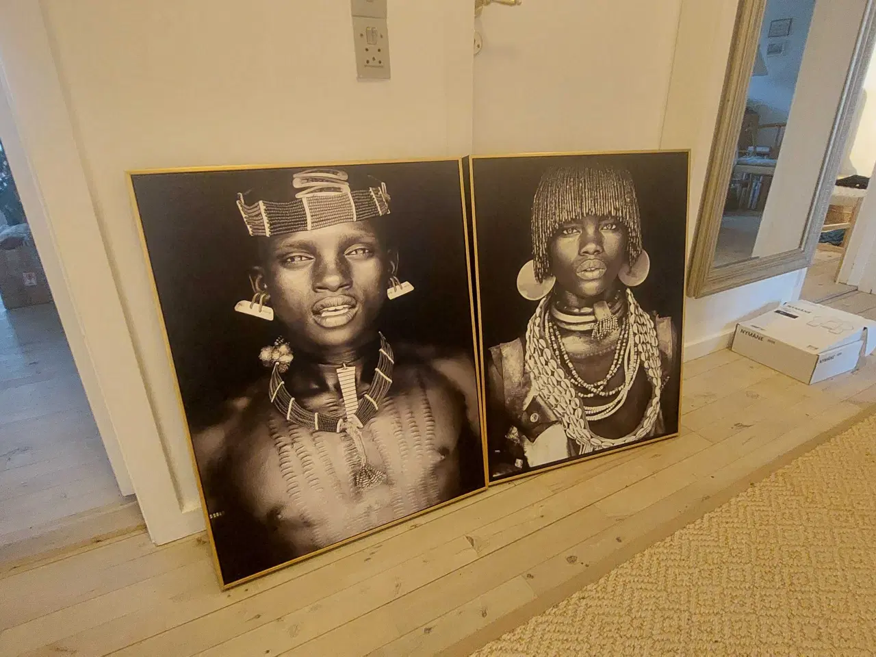 Billede 5 - 2 billeder med afrikanske portrætter