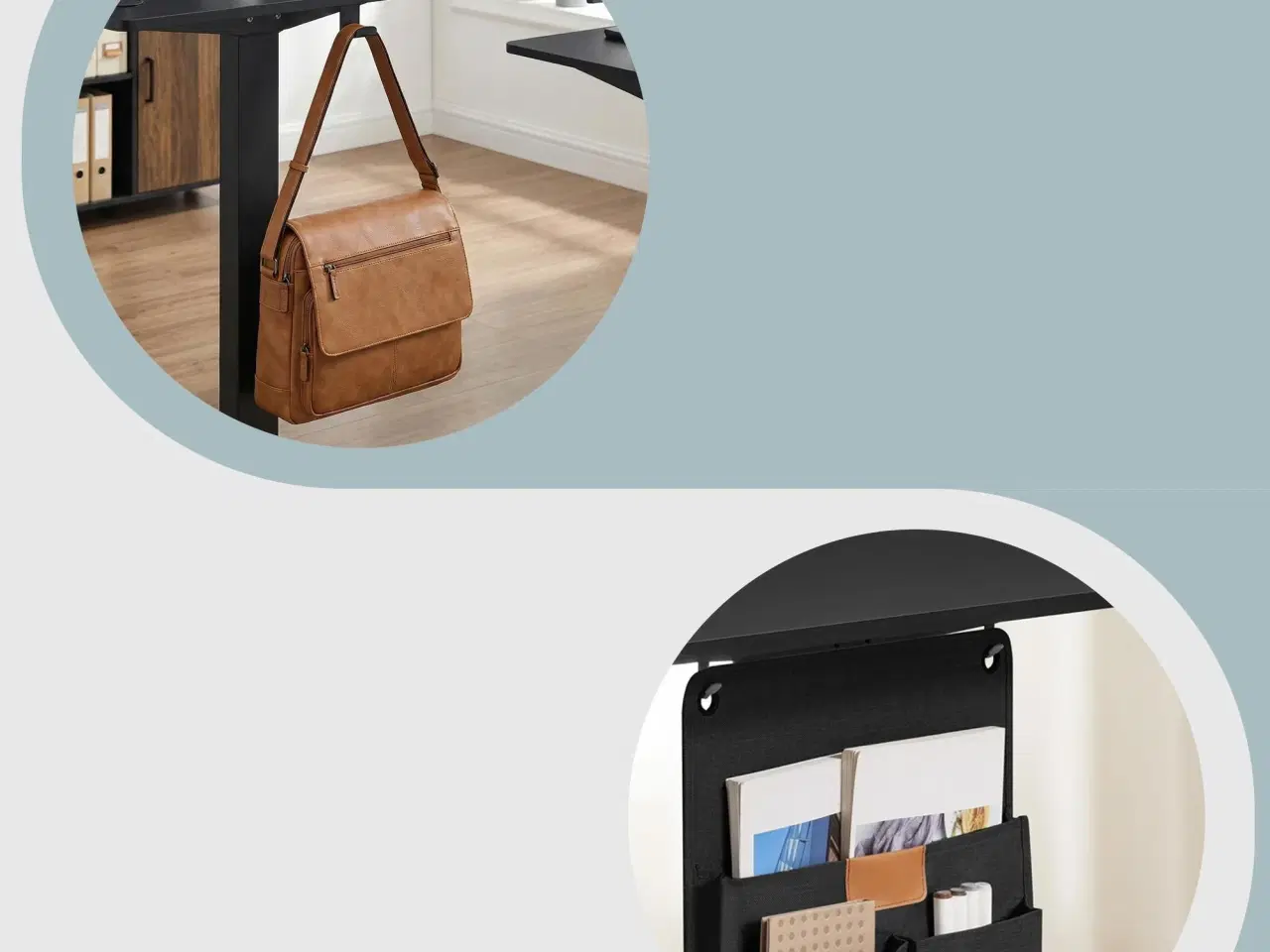 Billede 6 - Elektrisk hæve‑sænkebord 160,1 × 70,1 cm – 4 memoryhøjder, hjemmekontor, sort