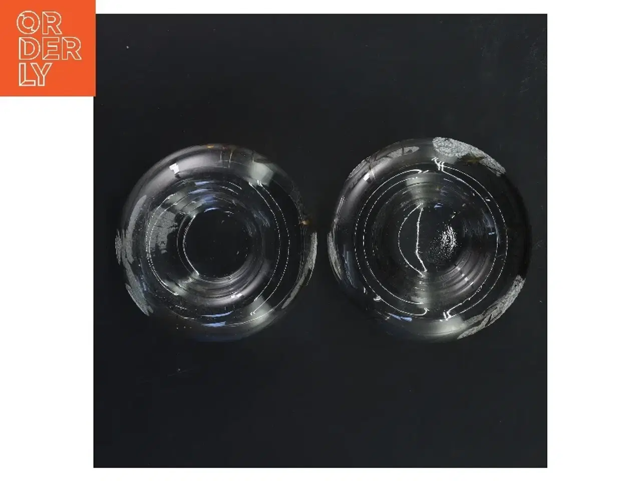 Billede 2 - Dekorative glaslysestager (str. 2 stk Ø 9 cm)
