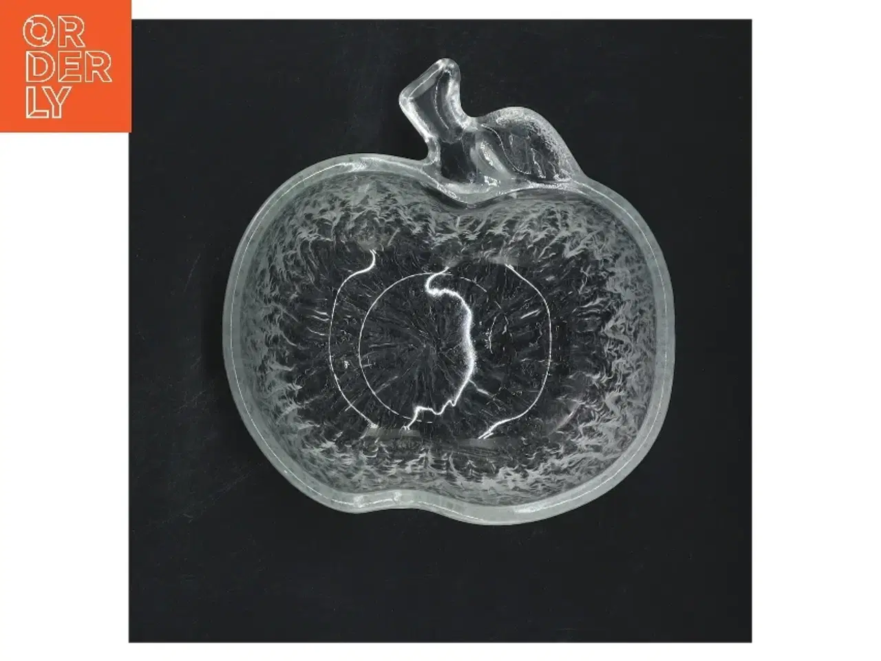 Billede 1 - Glasfad formet som æble (str. 13 cm)
