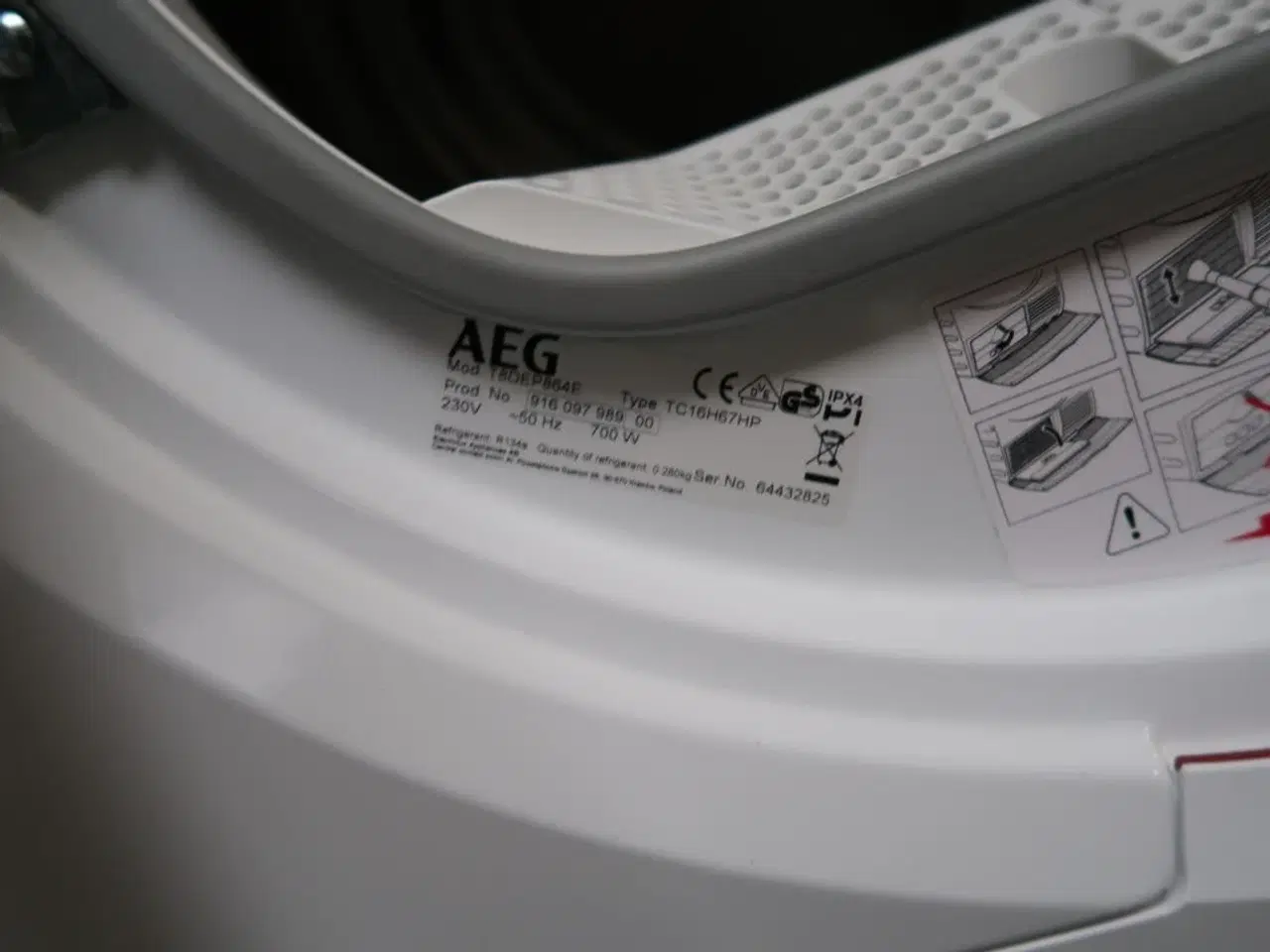 Billede 4 - Tørretumbler AEG T8DEP864E