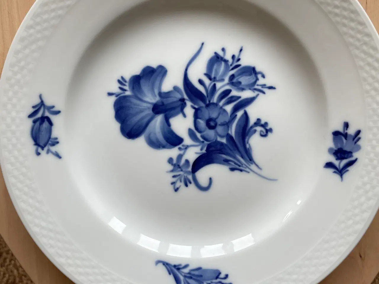 Billede 1 - Blå Blomst tallerken
