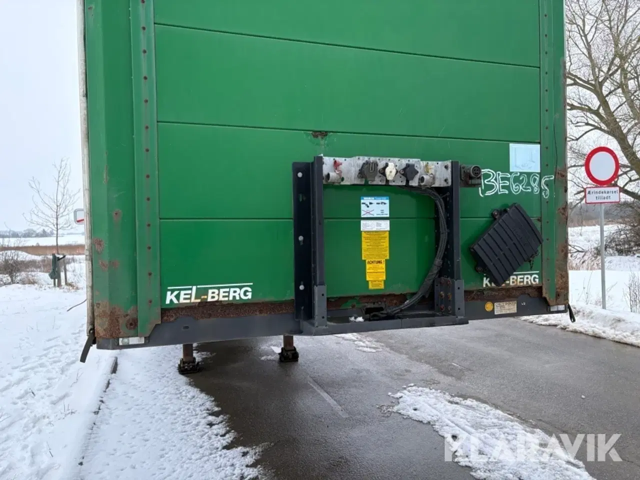 Billede 9 - Gardintrailer med liftbagsmæk Kel-Berg D510V PRSSL20-tri-sys