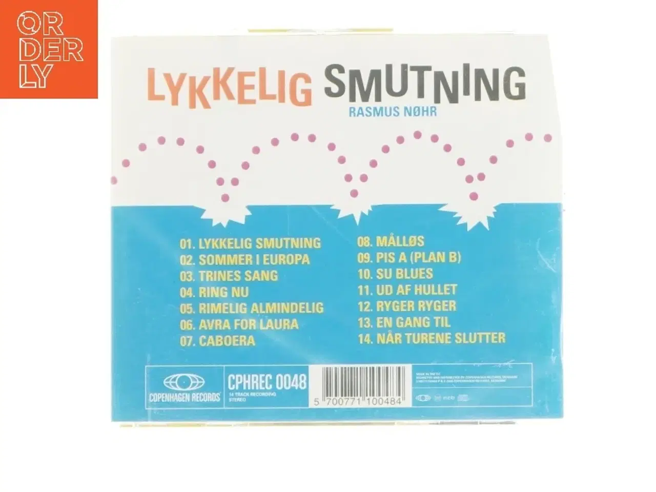 Billede 3 - CD med albumet 'Lykkelig Smutning' af Rasmus Nøhr (str. 12,5x14 cm)