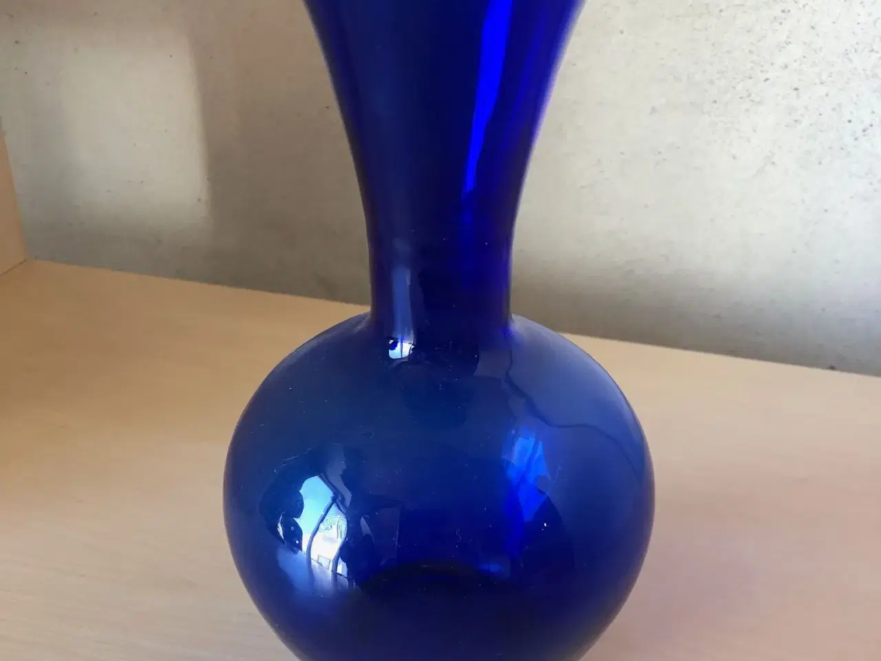 Billede 2 - Koboltblå glasopsats og vase