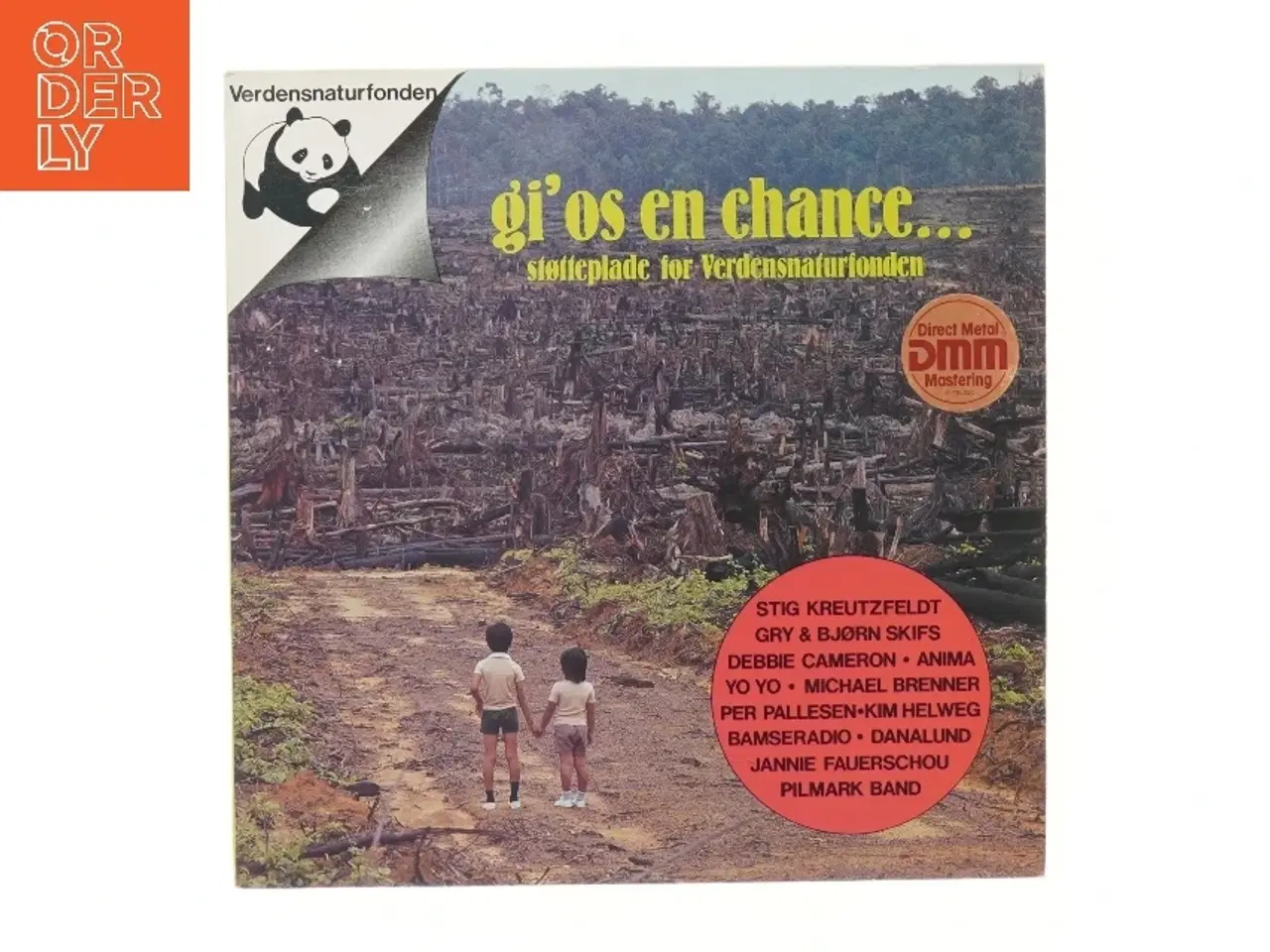 Billede 1 - Gi' os en chance Verdensnaturfonden støtteplade LP