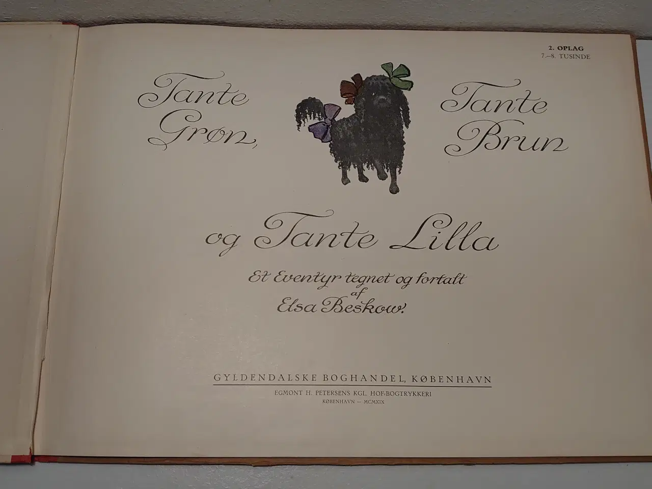 Billede 3 - Elsa Beskow:Tante Grøn, tante Brun.....1. udg 1919