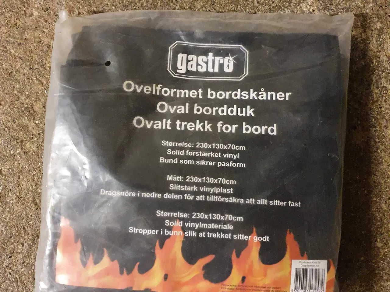 Billede 1 - Gastro ovalformet borddug/overtræk til havebord