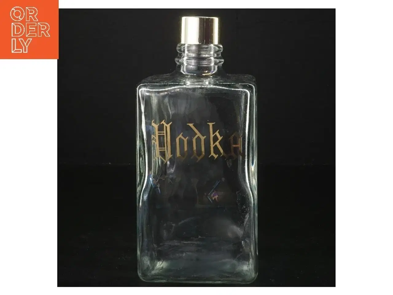 Billede 1 - Tom vodka flaske med guldfarvet skrift (str. 20 cm)