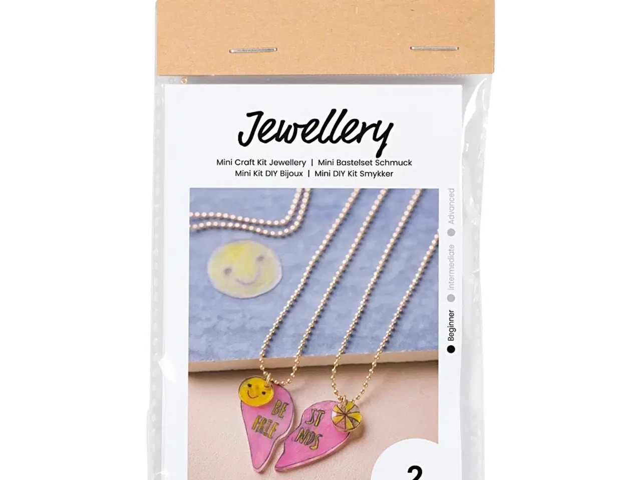 Billede 1 - Mini DIY Kit Smykker, Venskabshalskæder krympeplast, 1 pk.