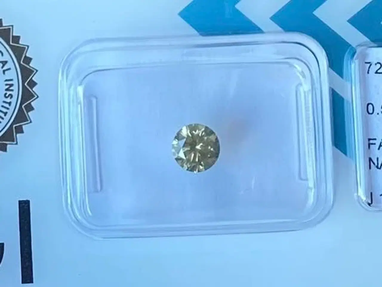 Billede 5 -  Ægte naturlig diamant - 0,54ct - med certifikat