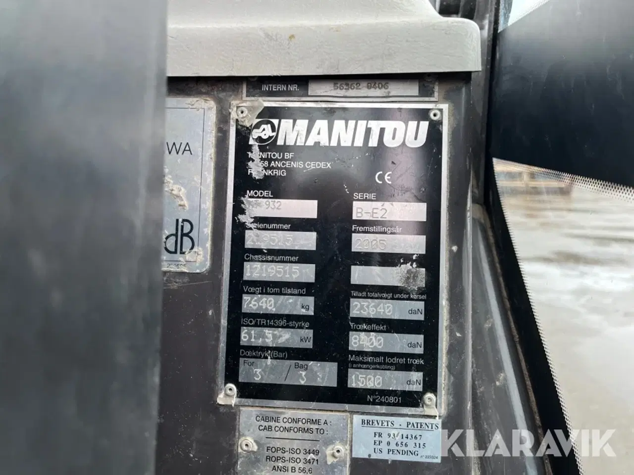 Billede 9 - Teleskoplæsser Manitou MT 932