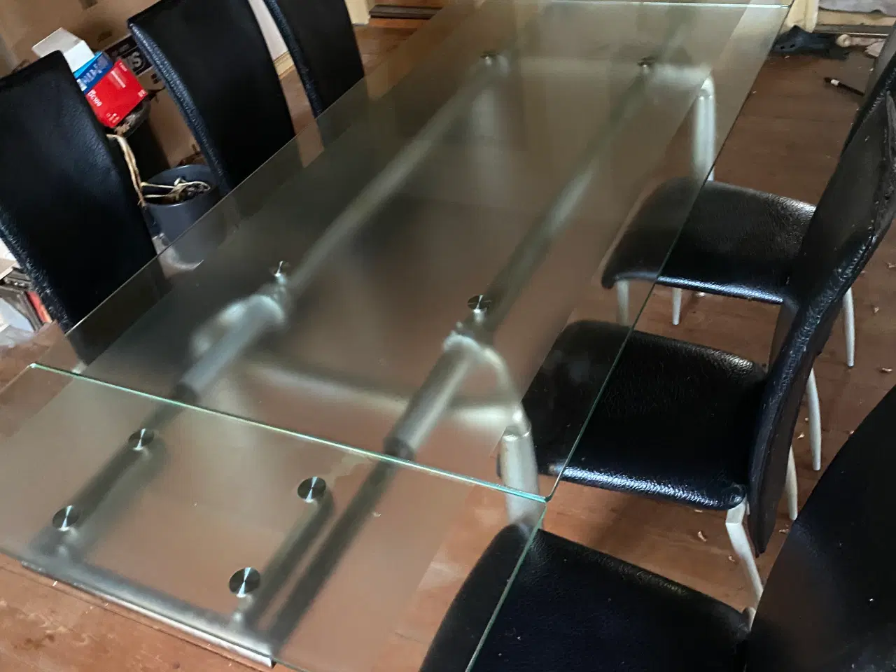 Billede 2 - Spisebord i glas med stole 