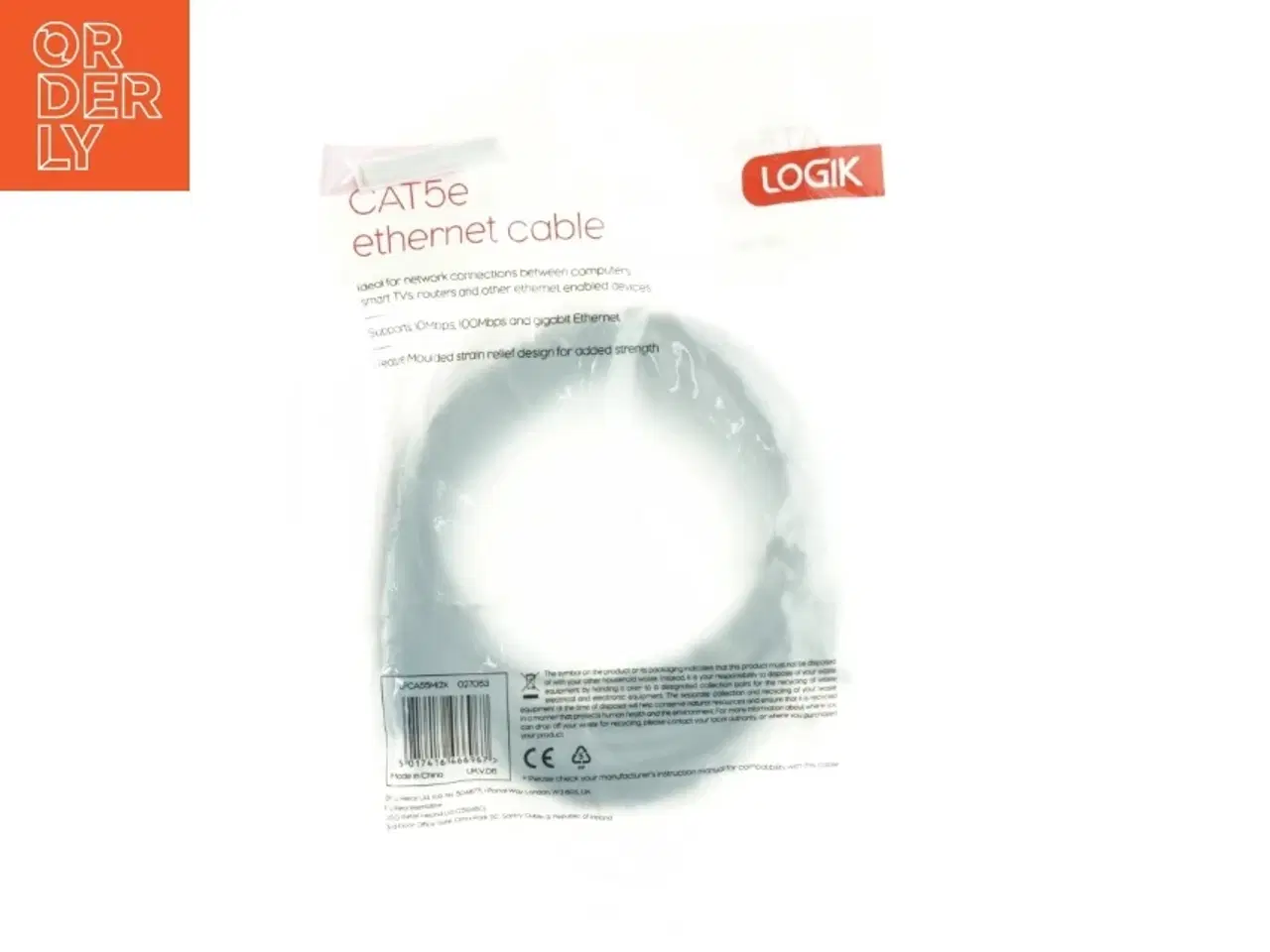 Billede 2 - CAT5e Ethernet kabel fra Logik (str. 500 cm)