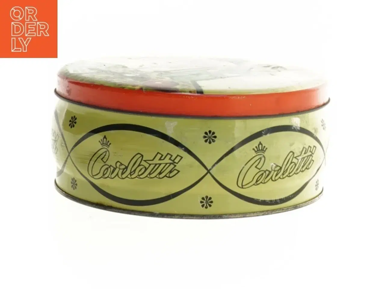 Billede 2 - Gammel Carletti metal kagedåse fra 1950&#39;erne (str. 18 x 8 cm)