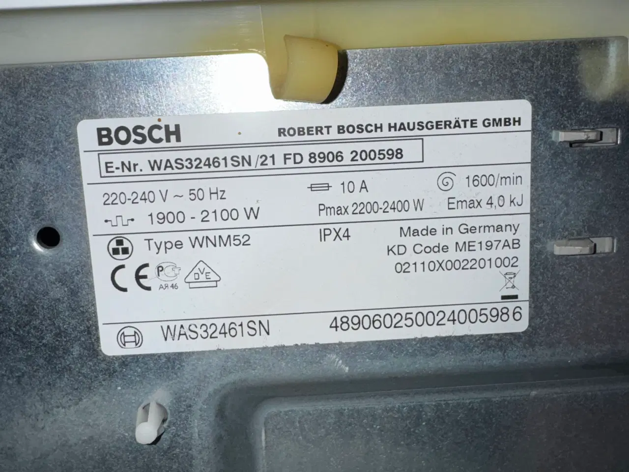 Billede 2 - Bosch logiXX 8 vaskemaskine 