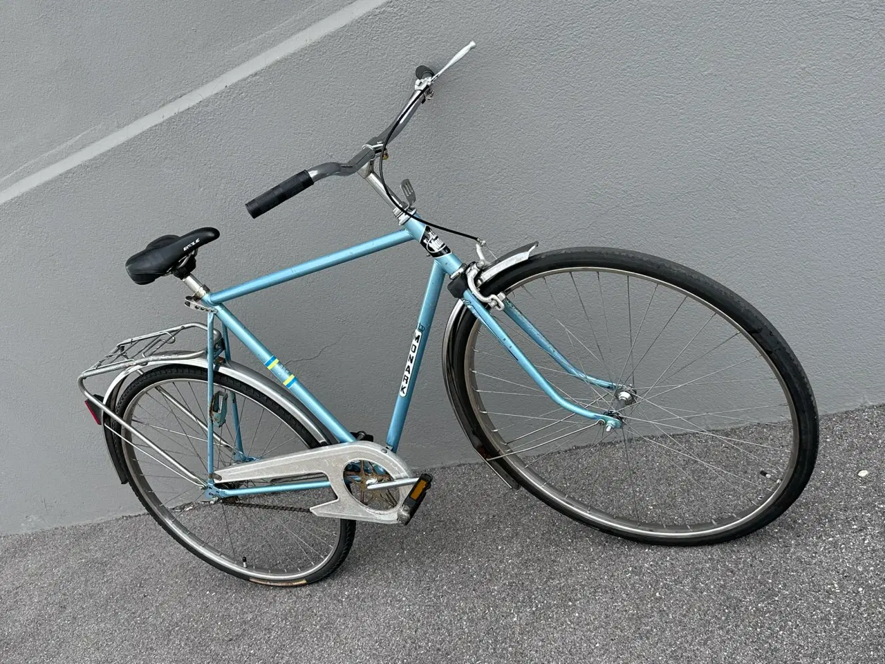 Billede 3 - Lyseblå Monark Svensk Kvalitets herre retrocykel. 