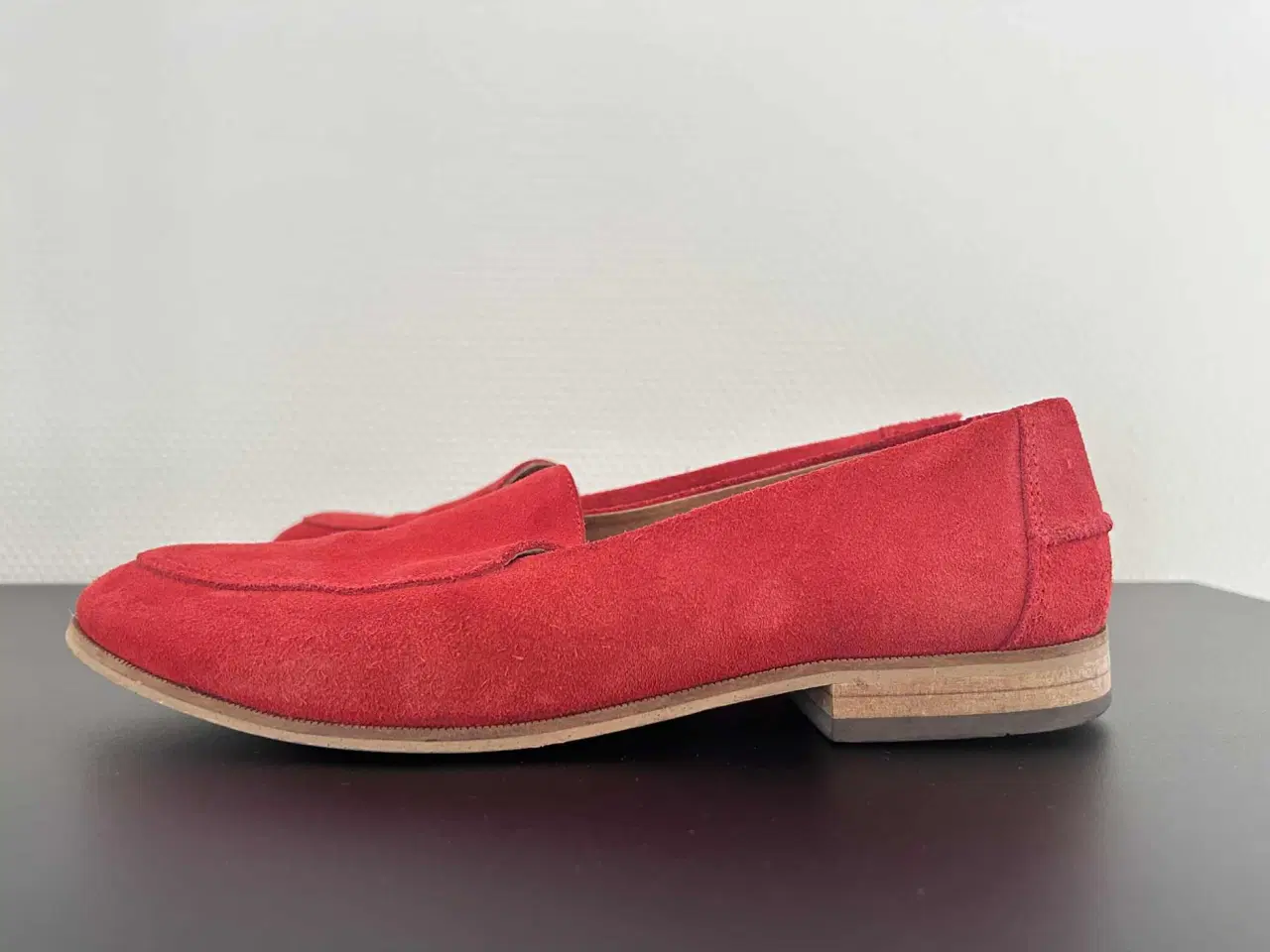 Billede 4 - Shoe The Bear ruskind loafers / sko, røde, str. 40