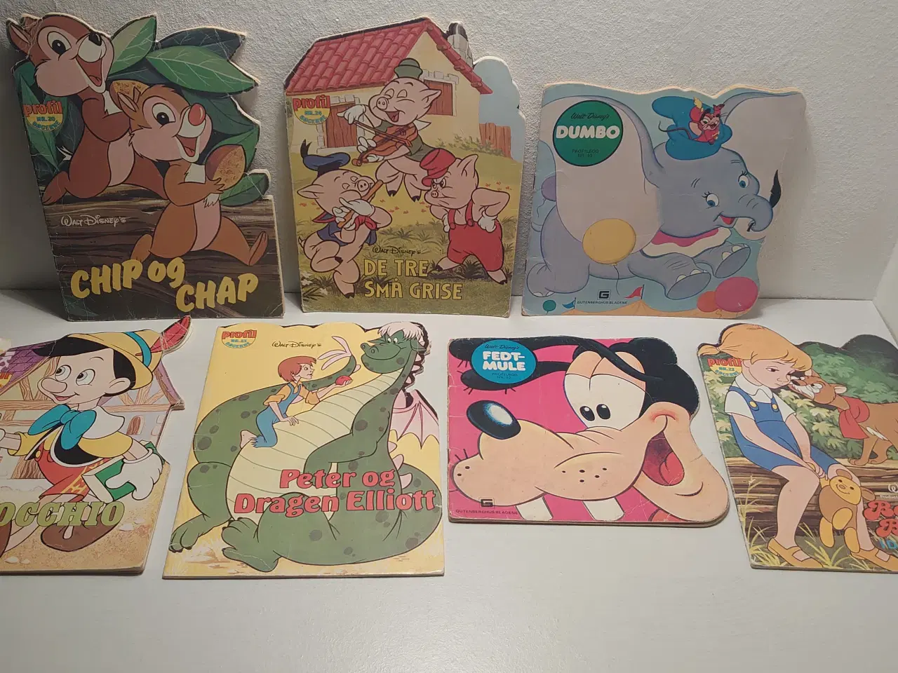 Billede 1 - 7 stk Walt Disney profilbøger fra 1970´erne. 