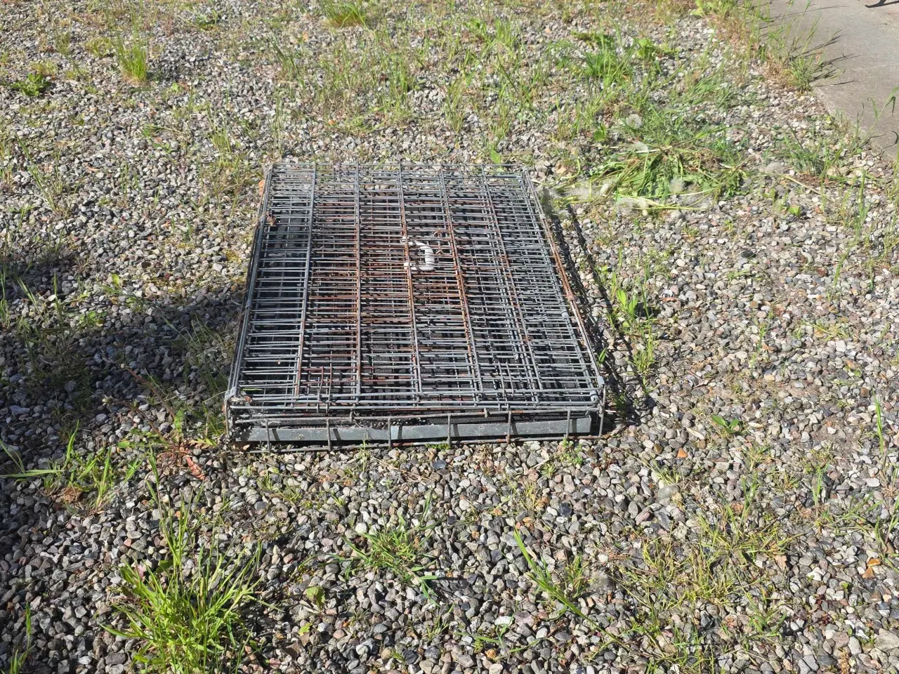 Billede 4 - Sammenklappelig metal hundebur med bundbakke