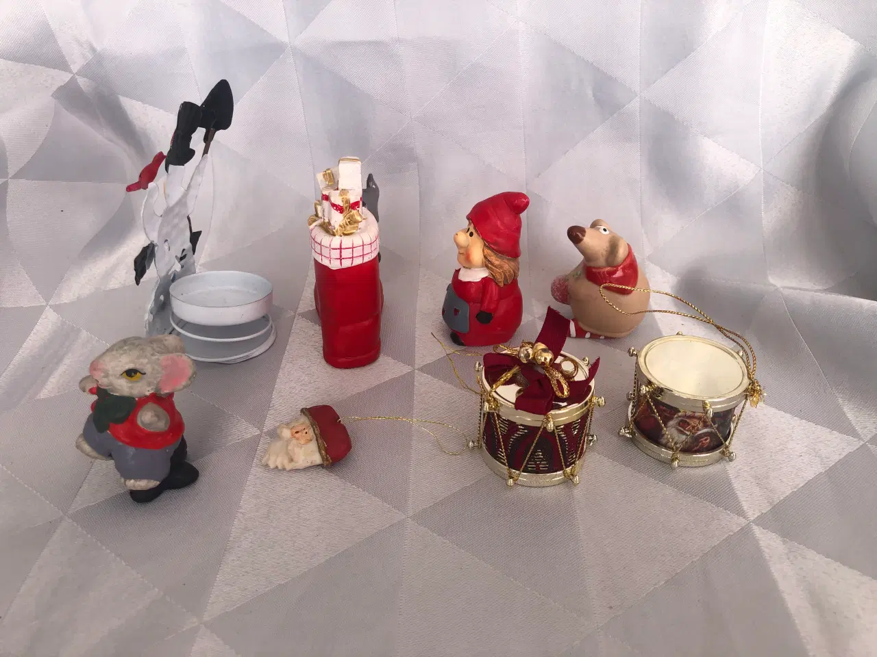 Billede 5 - Blandet julepynt i metal, træ, keramik og plast