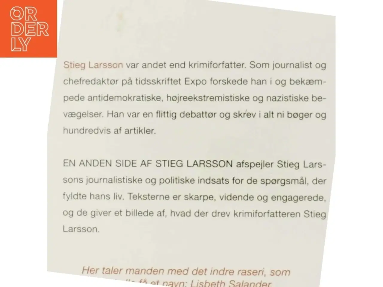Billede 5 - En anden side af Stieg Larsson : artikler og andre tekster af Stieg Larsson (Bog)